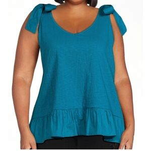 Women's Plus Size NWT Knit Tank Top With Bows